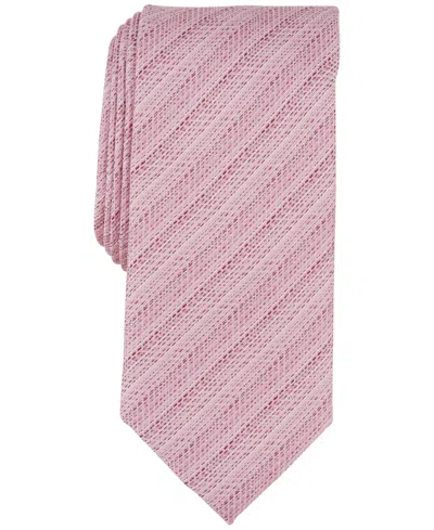 Tallia Men's Hewitt Textured Solid Tie In Pink