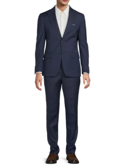 Tallia Men's Pattern Wool-blend Stretch-fit Suit