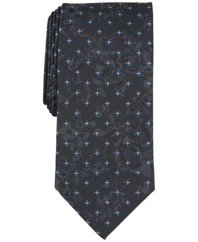 Tallia Men's Sheldon Mini-square Tie In Black