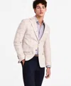 Tallia Men's Slim-fit Printed Notch-lapel Sport Coat In Natural