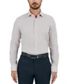 Tallia Men's Slim Flit Micro Floral Print Button-front Dress Shirt In Neutral