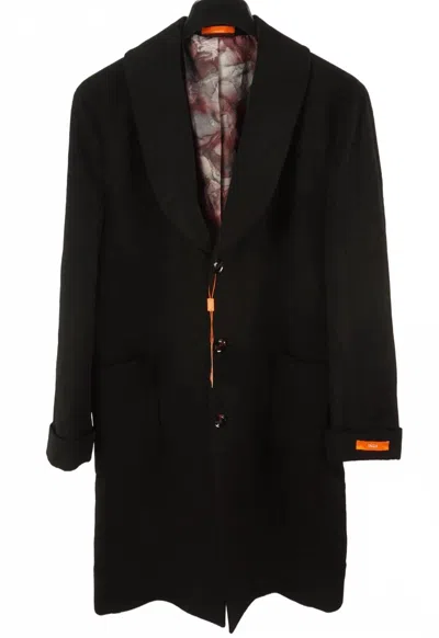 Tallia Men's Vannes Wool Overcoat - Plus In Black