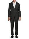 Tallia Men Wool Blend Overcoats With Contrast Velvet Top Collar