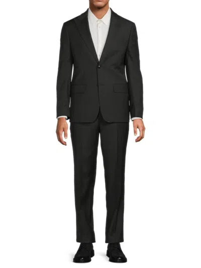 TALLIA MEN'S WOOL-BLEND STRETCH-FIT SUIT