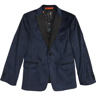 Tallia Kids'  Paisley Blazer In Blue