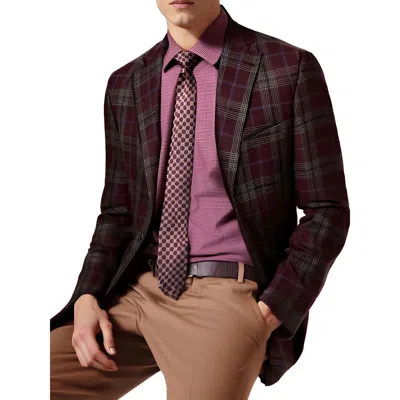 Tallia Verdello Mens Plaid Wool Two-button Blazer