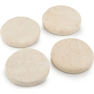 Tallo De Olivo Marble Coasters In Neutral