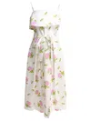 Tallulah Sleeveless Midi Dress In White