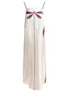 Tallulah Strapless Silk Midi Dress In White