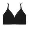 Tallulah Love Women's Black Margot Pima Cotton Bralette In Black