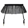 Tallulah Love Women's Black Midnight Rose Skirt Suspender In Black
