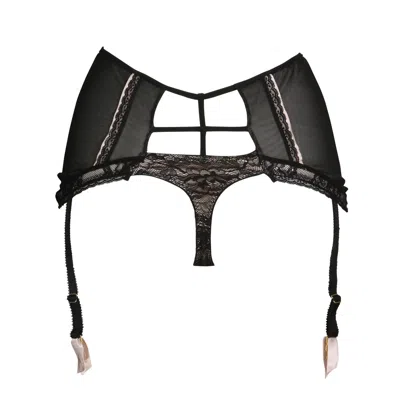 Tallulah Love Women's Black Silk Secret Seductress Thong