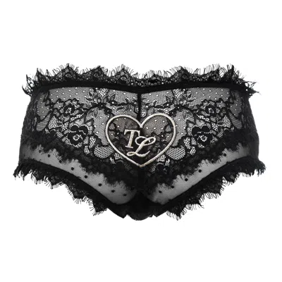 Tallulah Love Women's Black Temptress Brazilian Brief