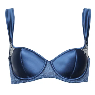 Tallulah Love Women's Blue Aphrodite Balconette Bra