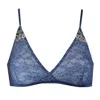 Tallulah Love Women's Blue Aphrodite Triangle Bra In Blue