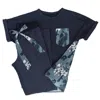 Tallulah Love Women's Blue Moonlight Mist Nightwear Set - Hummingbird Print In Blue