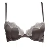 Tallulah Love Women's Brown / Neutrals Opulent Lace Bra In Caramel/mocha In Brown