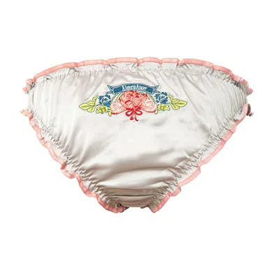 Tallulah Love Women's Coral Lily Brief In Orange