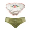 Tallulah Love Women's Green Two Bestsellers - Tara Pistachio & Coral Lily Brief In Green