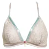 Tallulah Love Women's Neutrals / Blue Countess Bralette In Blue