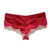 Tallulah Love Women's Opulent Lace Short - Berry Red In Red