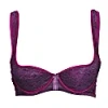 Tallulah Love Tara Balconette Bra In Raspberry In In