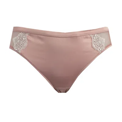 Tallulah Love Women's Rose Gold / Pink / Purple Hidden Pearl Brief - Blush Pink In Rose Gold/pink/purple