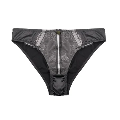Tallulah Love Women's Silver / Grey Gunmetal Brief In Silver/grey