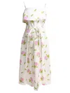 Tallulah Sleeveless Midi Dress In White