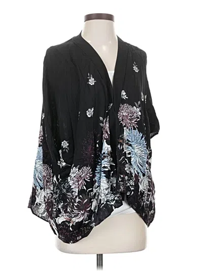 Pre-owned Talula 3/4 Sleeve Blouse In Black