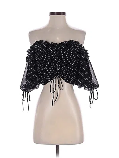 Pre-owned Talula 3/4 Sleeve Blouse In Black