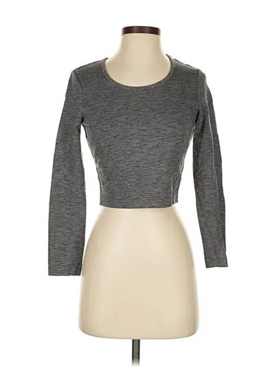 Pre-owned Talula 3/4 Sleeve T-shirt In Gray