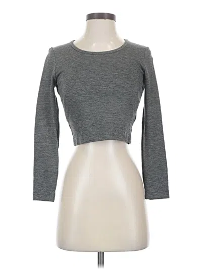 Pre-owned Talula 3/4 Sleeve T-shirt In Gray