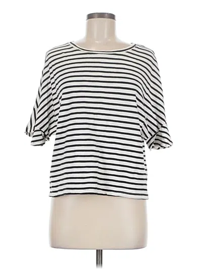 Pre-owned Talula 3/4 Sleeve T-shirt In Ivory