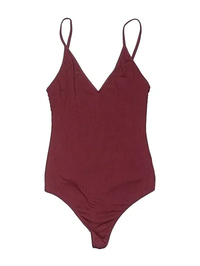Pre-owned Talula Bodysuit In Burgundy