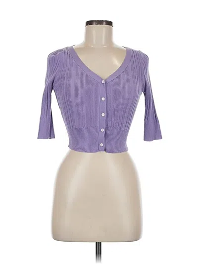 Pre-owned Talula Cardigan Sweater In Purple