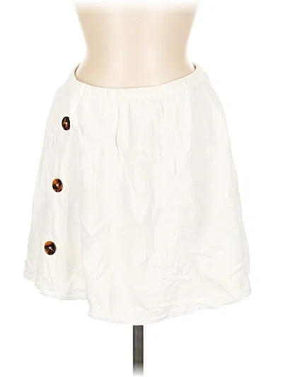 Pre-owned Talula Casual Skirt In White