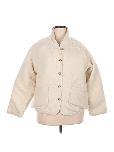 Pre-owned Talula Faux Fur Jacket In White