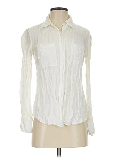 Pre-owned Talula Long Sleeve Blouse In Ivory