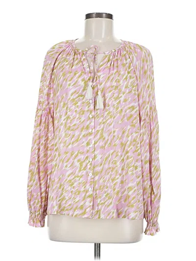 Pre-owned Talula Long Sleeve Blouse In Pink