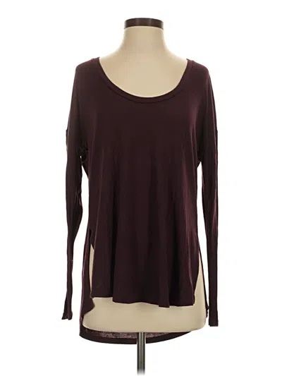 Pre-owned Talula Long Sleeve T-shirt In Burgundy