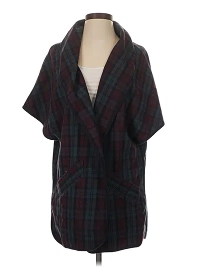 Pre-owned Talula Poncho In Burgundy