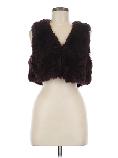 Pre-owned Talula Sleeveless Top Burgundy Plunge Neckline Tops