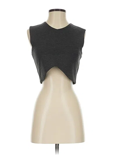 Pre-owned Talula Sleeveless Top Gray Keyhole Neckline Tops