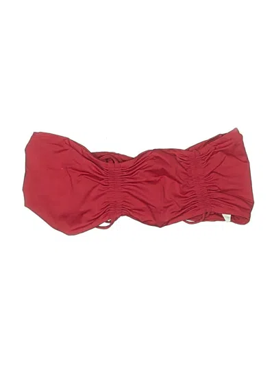 Pre-owned Talula Swimsuit Top Burgundy Swimwear