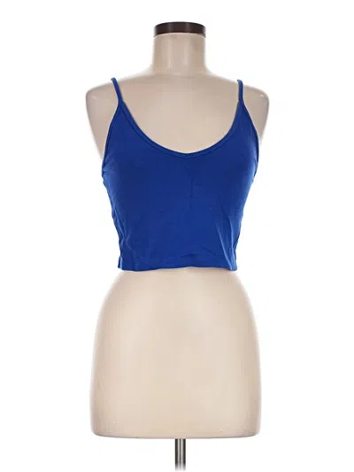Pre-owned Talula Tank Top Blue Halter Neckline Tops