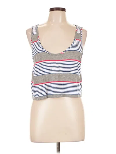 Pre-owned Talula Tank Top Gray Halter Neckline Tops