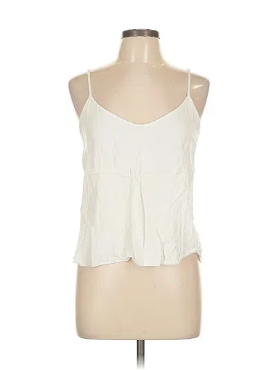 Pre-owned Talula Tank Top Ivory Halter Neckline Tops In White