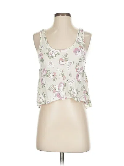 Pre-owned Talula Tank Top Ivory Strapless Neckline Tops In White