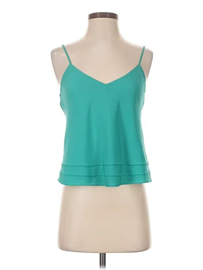 Pre-owned Talula Tank Top Teal Halter Neckline Tops